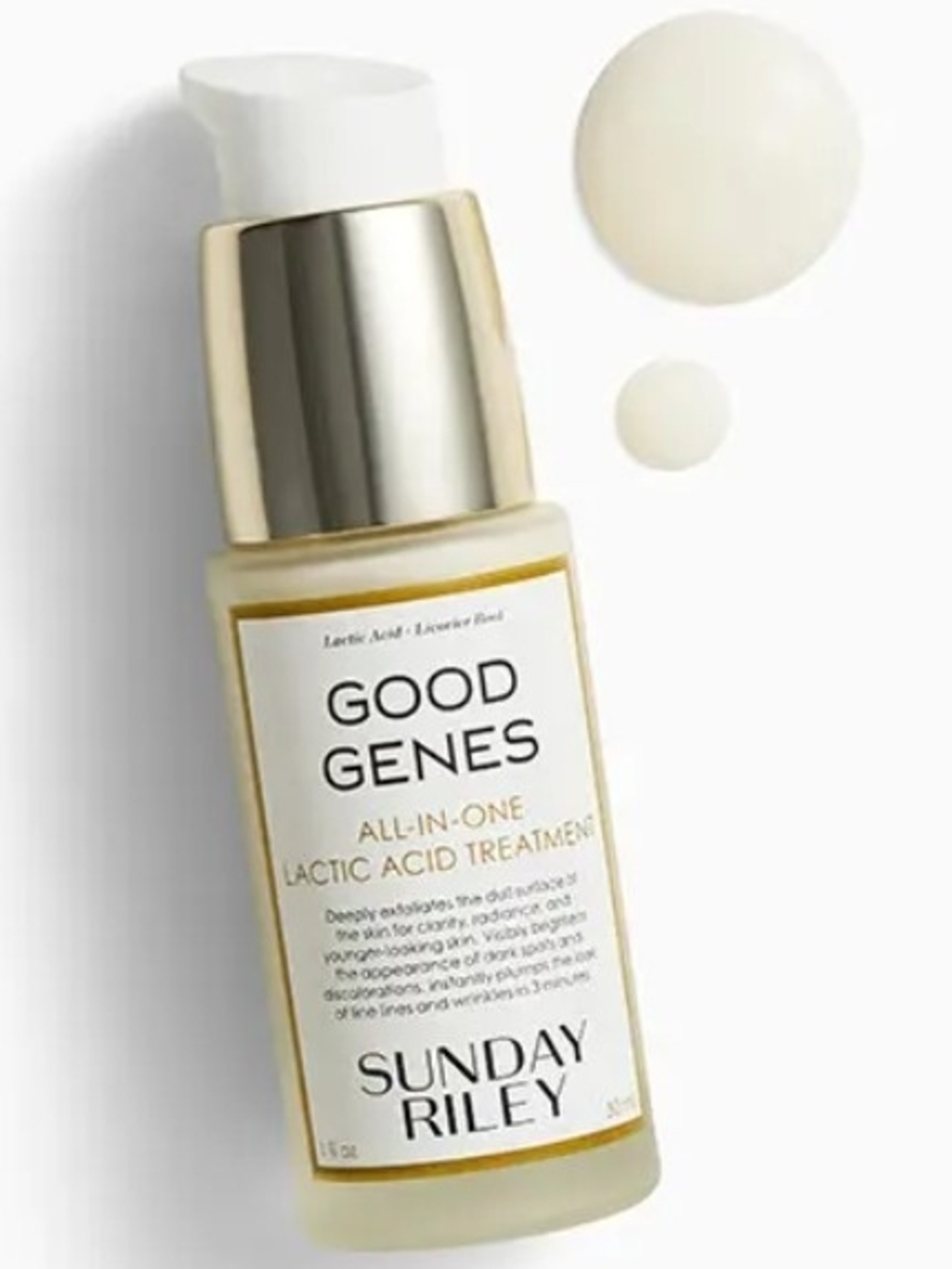 Sunday Riley Good Genes Lactic Acid Treatment – White and Gold Accents